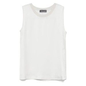 Lorena Antoniazzi Light Grey Satin Tank Top - NWT